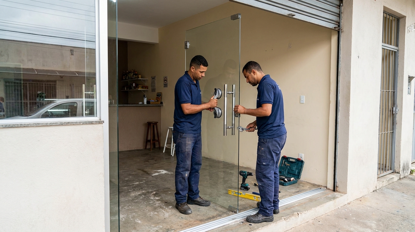 Portas em Vidro em Londrina‑PR